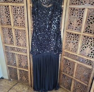 Glamorous Black Sequin Maxi Dress
